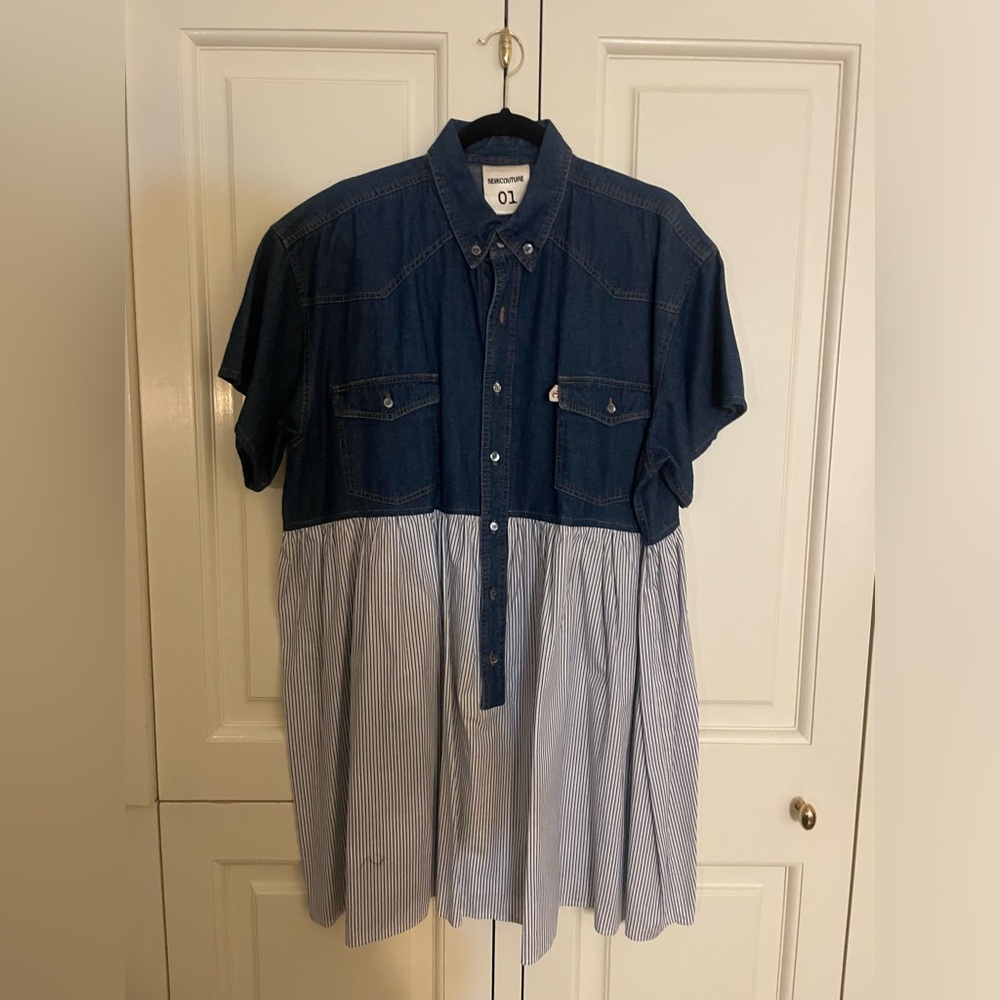 Denim dress in cotton from semicoture 01 size medium
